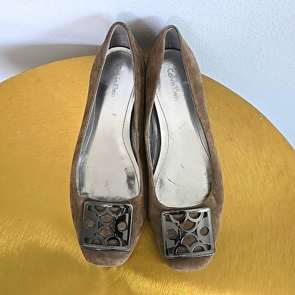 Calvin Klein Princeton Brown Loafers Flat Women's Shoes Size 7.5M 🌴✌️